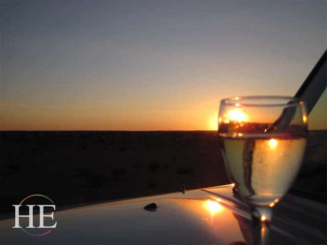 drunks at dusk in Namibia - HE Travel