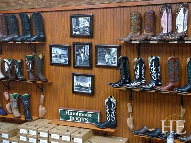 Handmade boots at Leddy's in Ft. Worth Texas