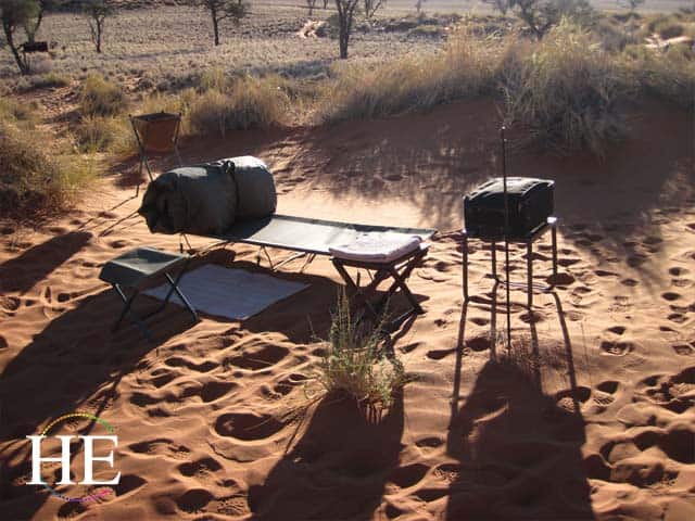 comfortable camp in Namibia - HE Travel