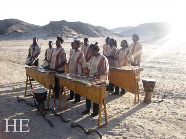 drummers at the ATTA World Summit in Namibia Africa