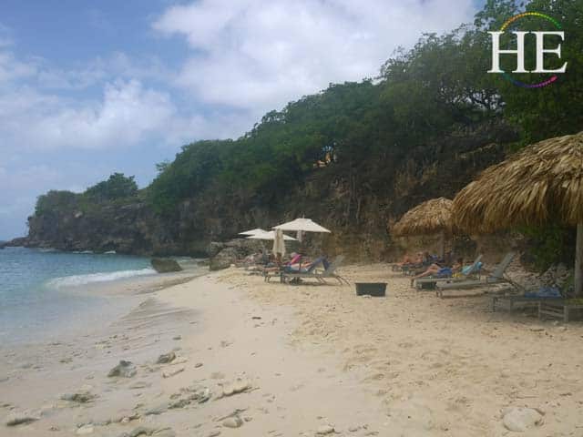 beach at the kura hulanda resort in curacao gay travel tour