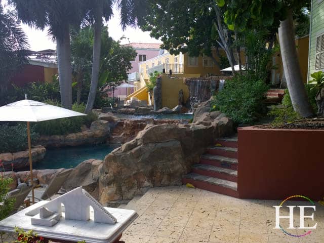 swimming pool at the kura hulanda hotel gay travel