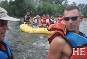 whitewater rafting on the ranch on HE Travel gay montana adventure