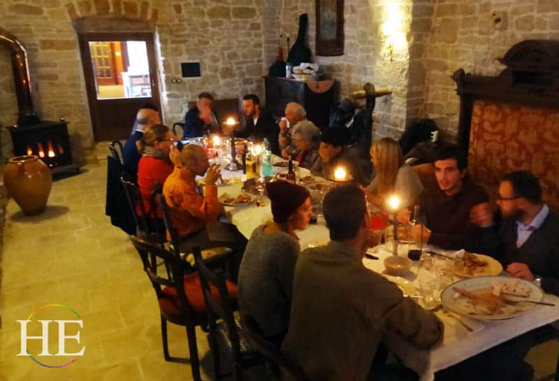 Gay Group Celebrates Thanksgiving in 14th century villa in Puglia Italy.