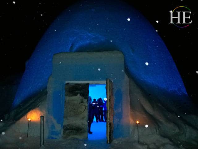 ice bar at the 25th ice hotel in sweden