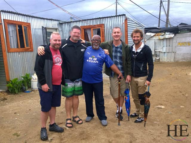 he travel gay group poses with willie in south african township