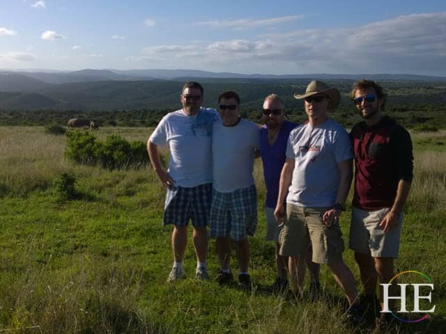 he travel gay group gets up close and personal with african rhinos