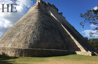A big pyramid on HE Travel's Mayan Wonder Tour for Gay Travel