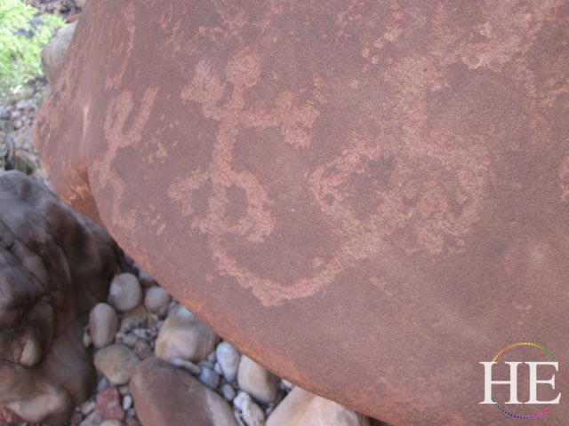petroglyphs on the HE Travel gay adventure Grand Canyon