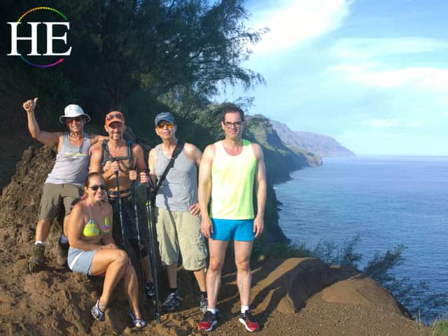 he travel gay group hike napali coast kauai hawaii