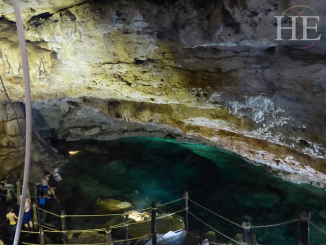 hidden cenote on the Gay Mexico trip with HE Travel