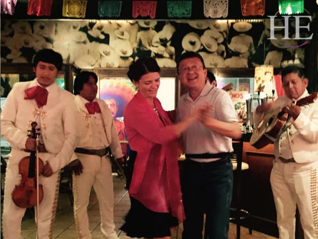 serenaded by mariachis on the Gay Mexico trip with HE Travel