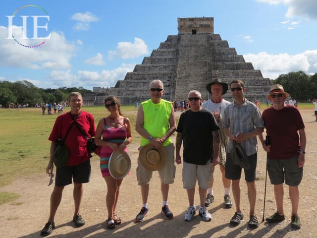 my group at chichen itza on the Gay Mexico trip with HE Travel