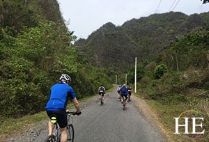 cuba cycling bikers take a ride through mountains