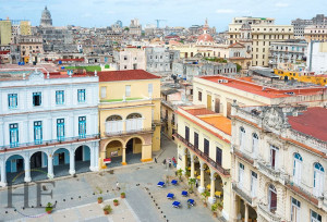 plaza of havana on the HE Travel gay Cuba cycling trip