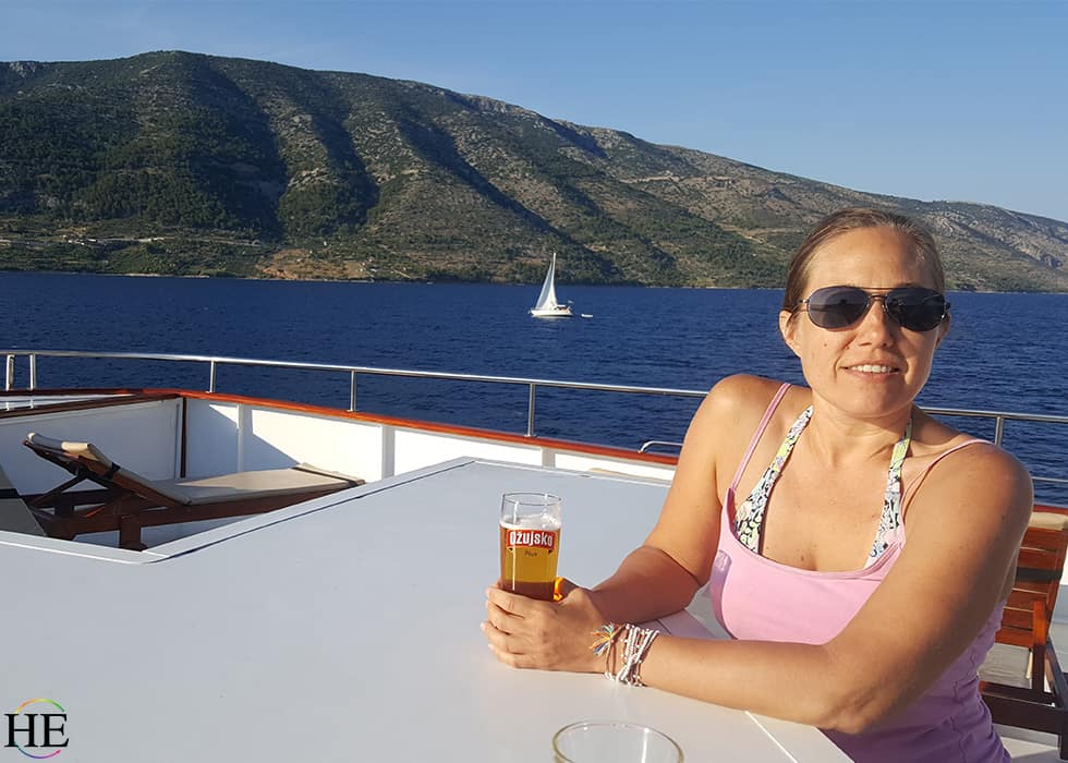 Trisha Moses on a cruise in Croatia