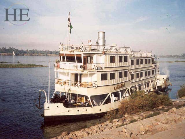 ss karim docked on the nile river