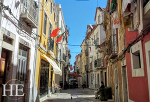 quiet streets and locals on the HE Travel Gay Portugal Cycling Tour