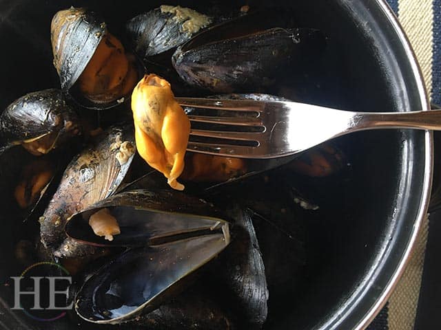 a plump mussel resembling a juicy chicken in west sweden