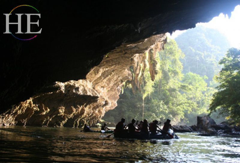 rafting adventure near a cool cave in columbia on an He Travel gay tour