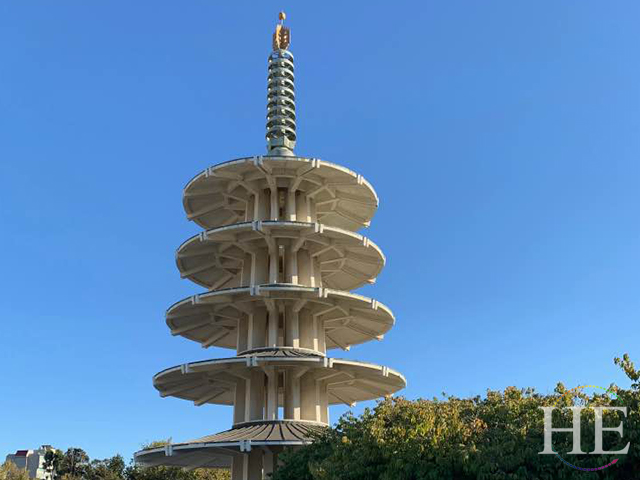 The Peace Pagoda in Japantown, San Francisco.