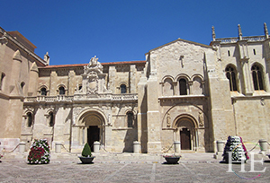 The San Isidro Basilica in Leon Spain on HE Travel's Hiking to Santiago de Compostela Tour.