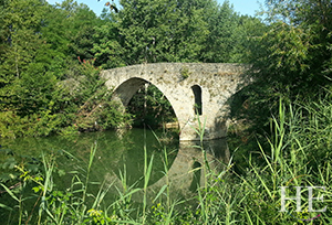 A bridge near Serra de Ligonde on HE Travel's Hiking Santiago de Compostela Tour.