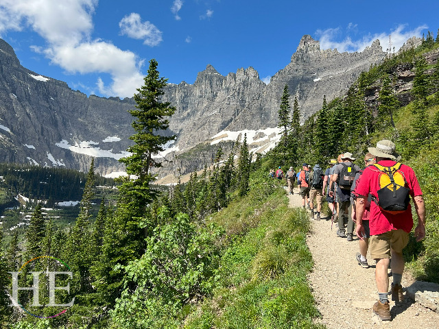 Glacier National Park Gay Montana Adventure Tour Hikers