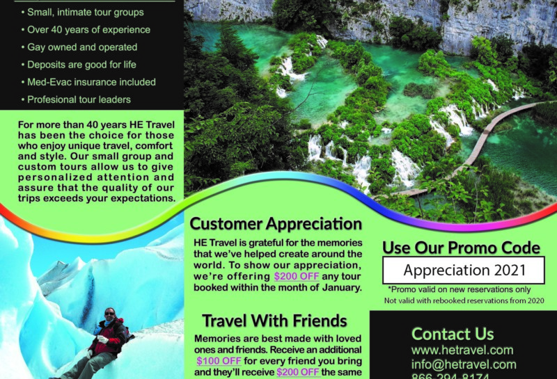 January is Customer Appreciation on all tours