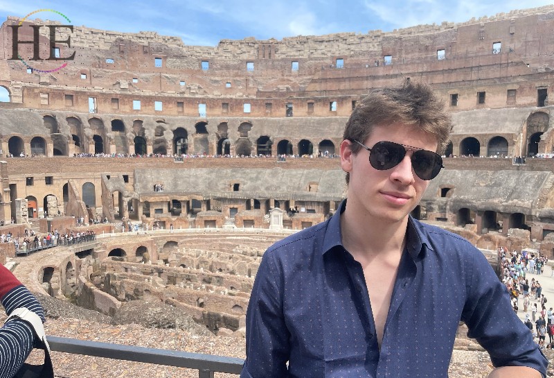 Solo LGBTQ traveler with a group on an international tour